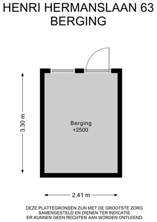 Floorplan - Henri Hermanslaan 63, 6162 GB Geleen